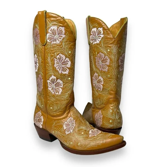 Old Gringo Shoes Old Gringo Vintage Sheridan Tan Leather Pink